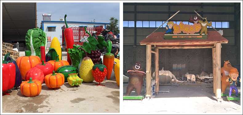 仿真蔬菜水果擺件，卡通玻璃鋼門(mén)頭