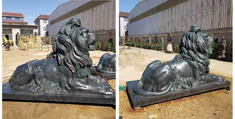 匯豐銀行銅獅子，銅雕塑廠家，歐式銅獅子
