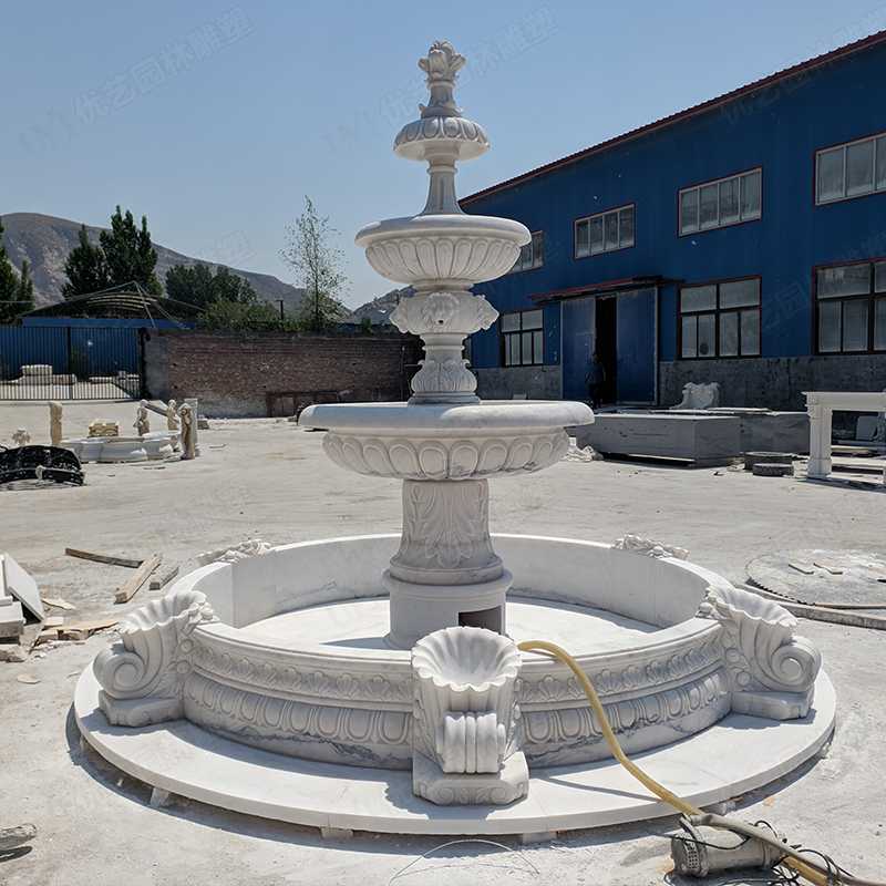 大理石噴泉，漢白玉噴泉